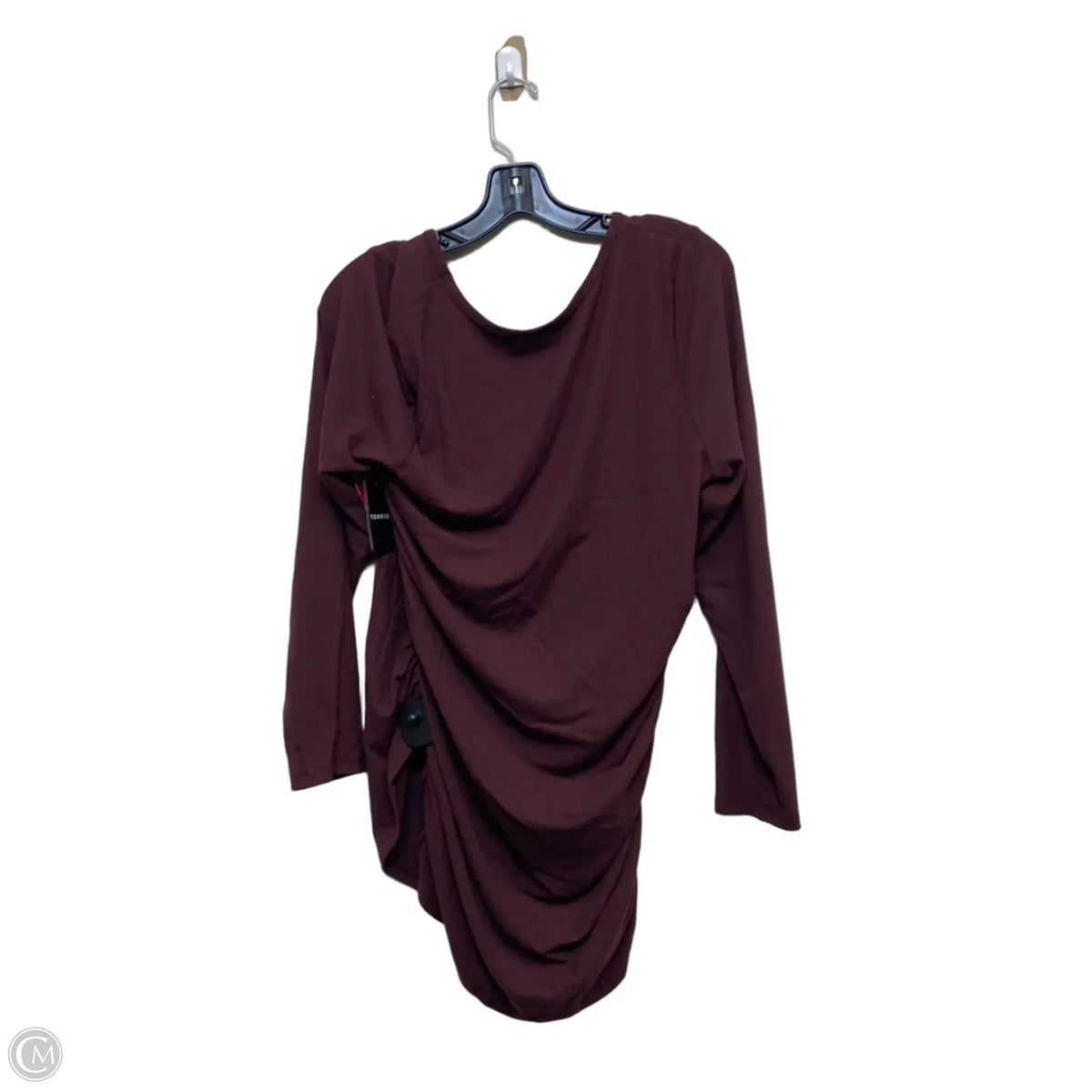 Top Long Sleeve By Torrid In Maroon, Size: 2x