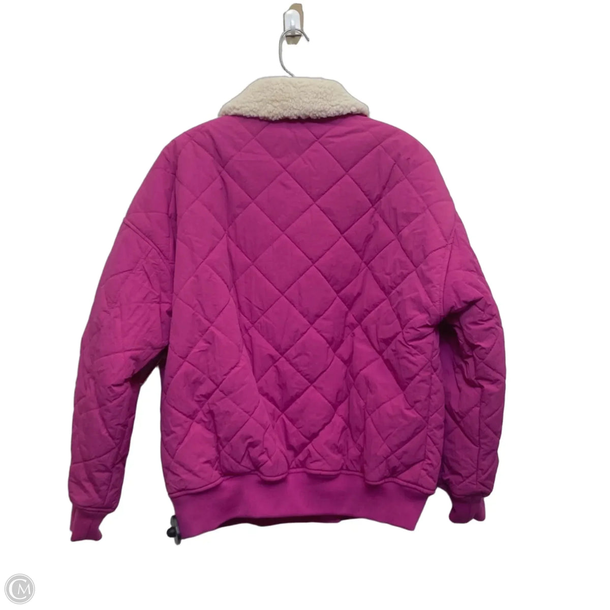 Jacket Puffer & Quilted By Thread And Supply In Pink, Size: S