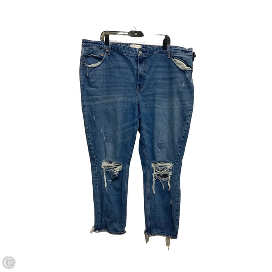 Jeans Boyfriend By Abercrombie And Fitch In Blue Denim, Size: 22