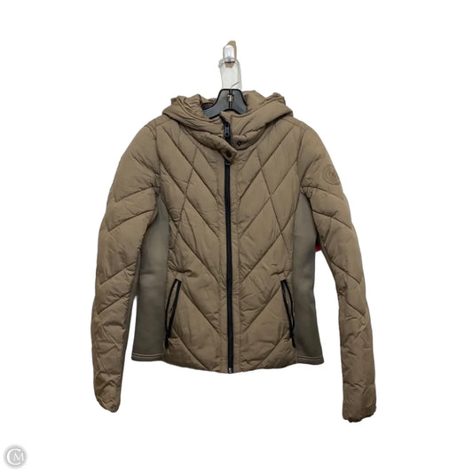 Jacket Puffer & Quilted By Bernardo In Brown, Size: M