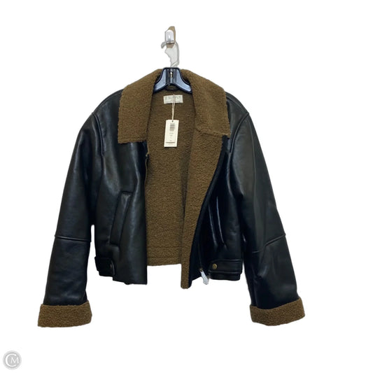 Jacket Moto By Z Supply In Brown, Size: L