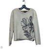 Sweater By Tahari In Cream & Grey, Size: S