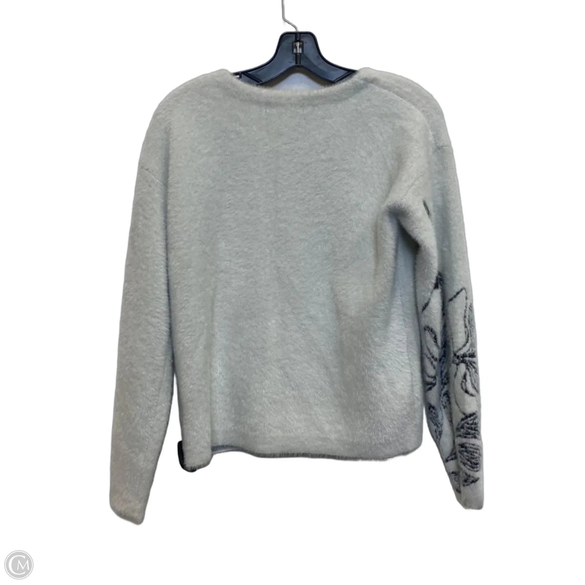 Sweater By Tahari In Cream & Grey, Size: S