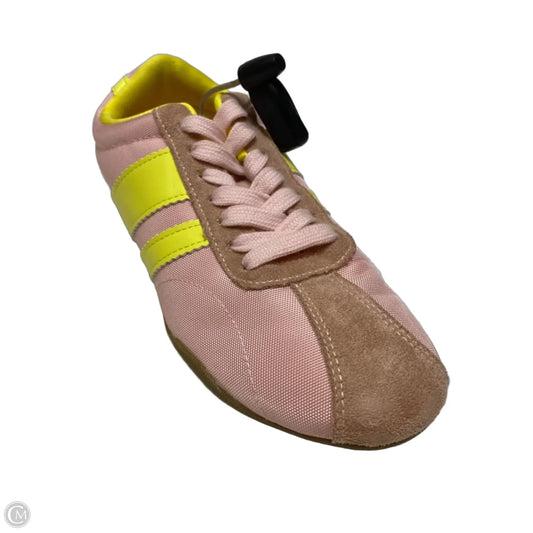 Shoes Sneakers By La Sheelah In Pink & Yellow, Size: 7.5
