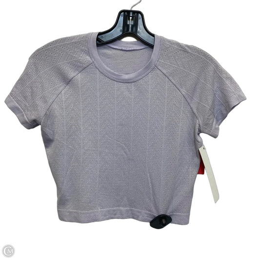 Athletic Top Short Sleeve By Lululemon In Purple, Size: M
