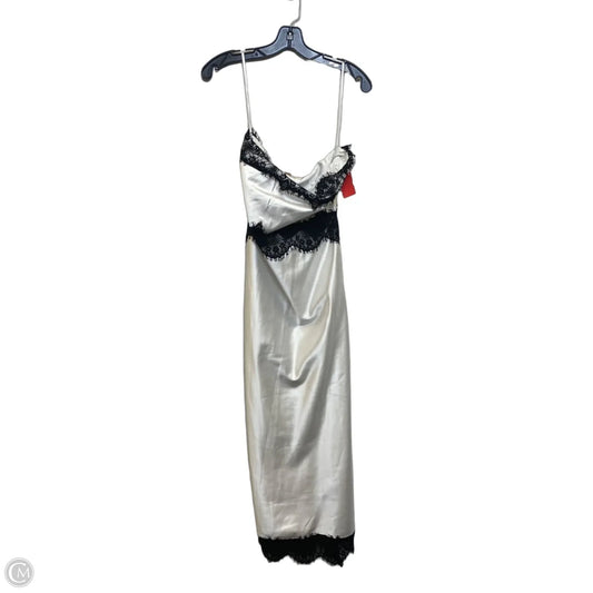 Dress Casual Midi By Let Me Be In Black & White, Size: S