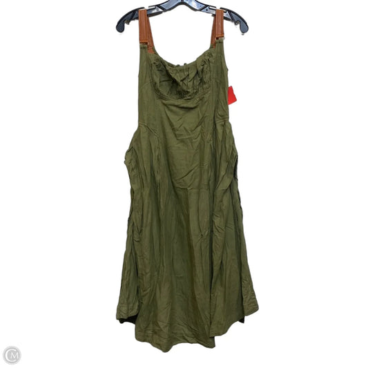 Dress Casual Midi By Anthropologie In Green, Size: M