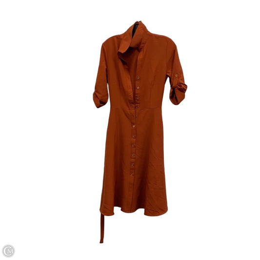 Dress Casual Midi By Sharagano In Brown, Size: S
