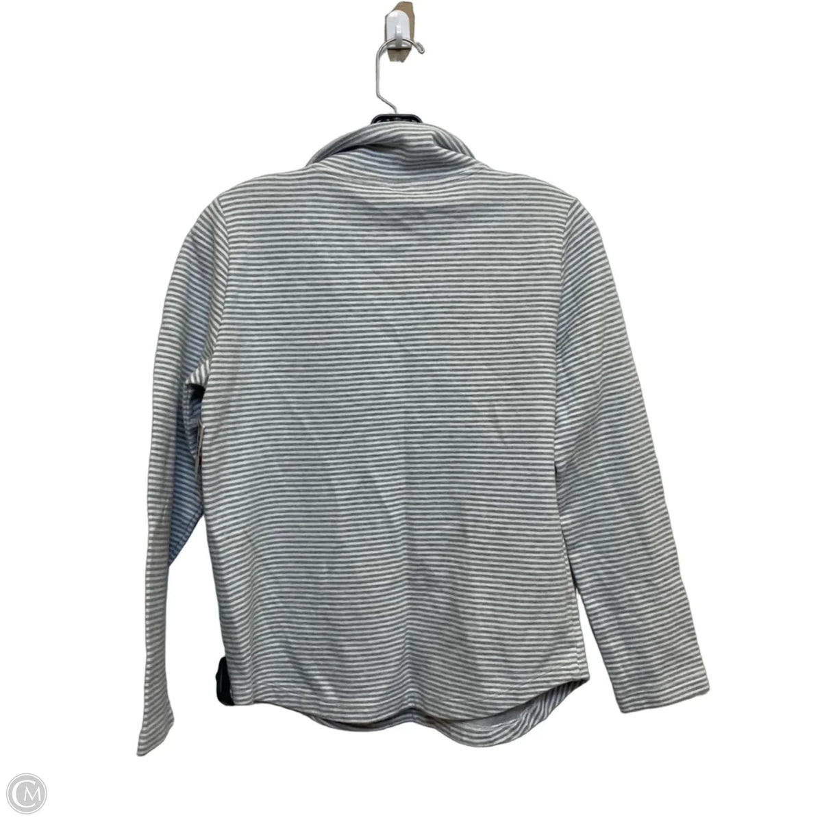 Top Long Sleeve By J. Crew In Grey & White, Size: S