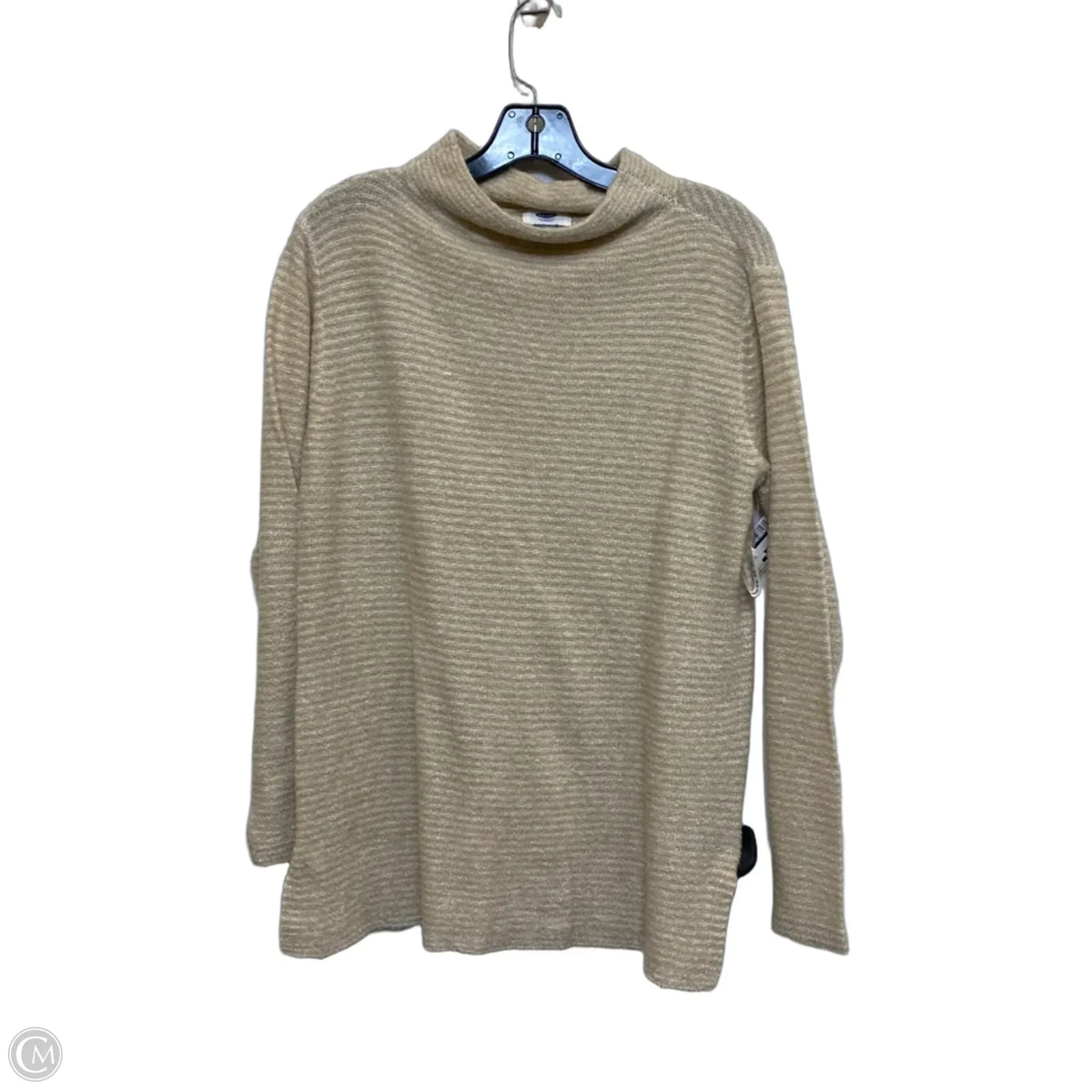 Sweater By Old Navy In Tan & White, Size: M