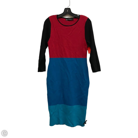 Dress Sweater By New York And Co In Black & Pink, Size: M