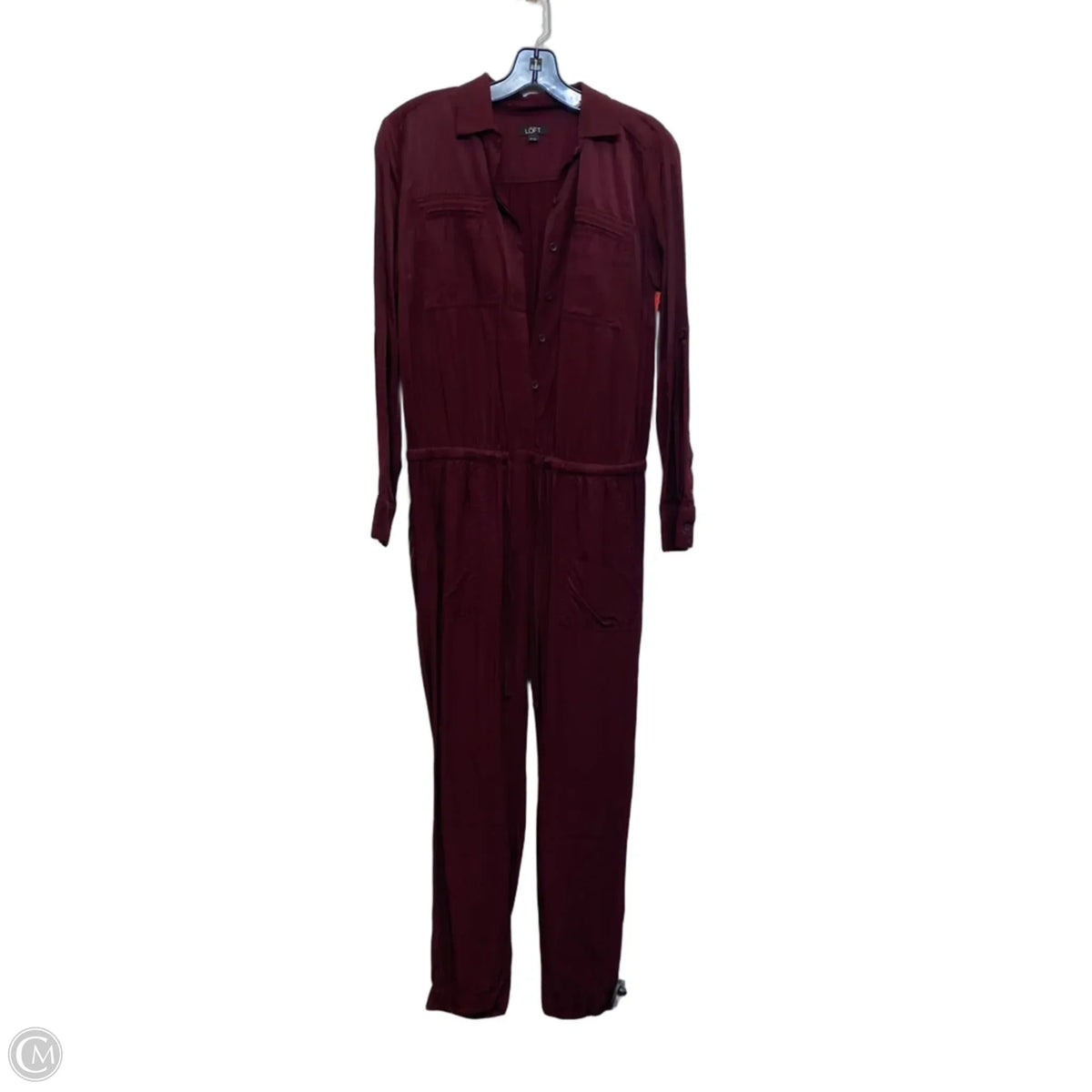 Jumpsuit By Loft In Maroon, Size: Xs