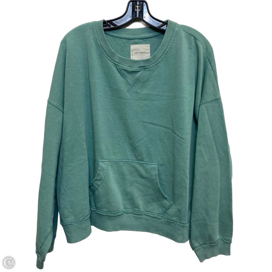 Sweatshirt Crewneck By Lucky Brand In Green, Size: Xl