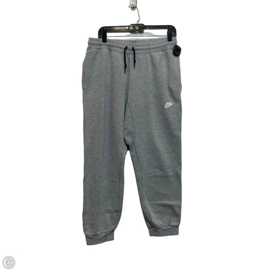 Athletic Pants By Nike Apparel In Grey, Size: L