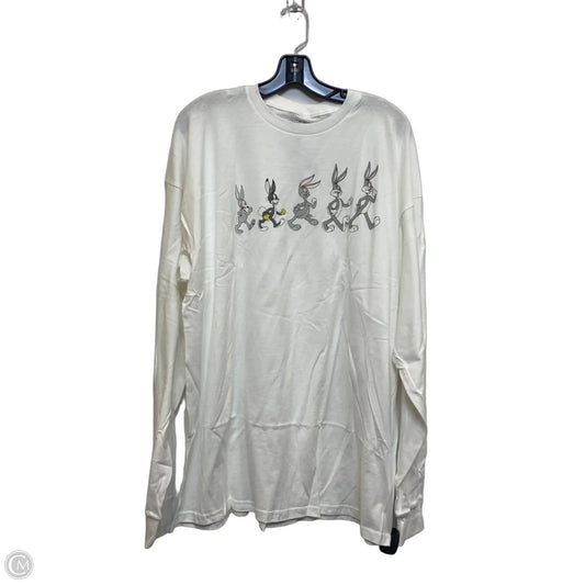 Top Long Sleeve By Pacsun In White, Size: Xl