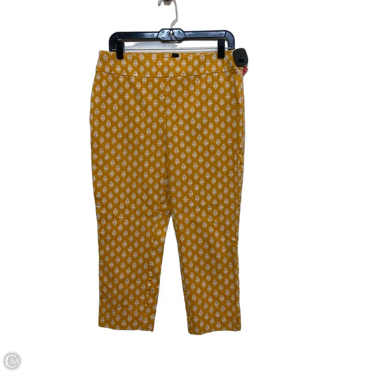 Pants Cropped By Chicos In Yellow, Size: M