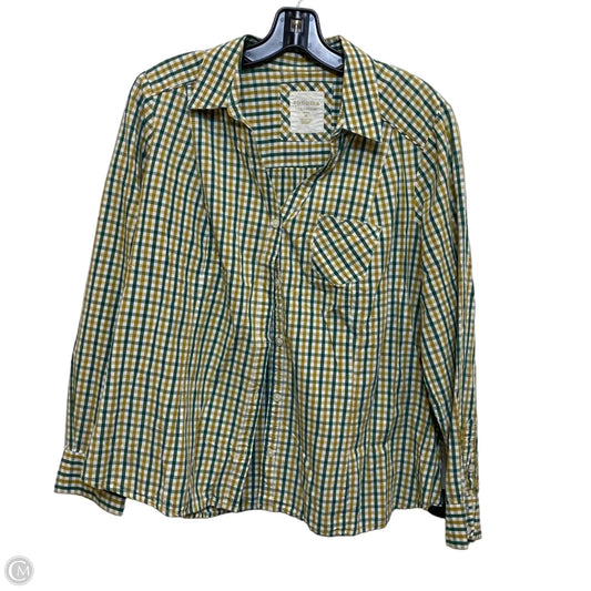 Top Long Sleeve By Sonoma In Green, Size: 1x