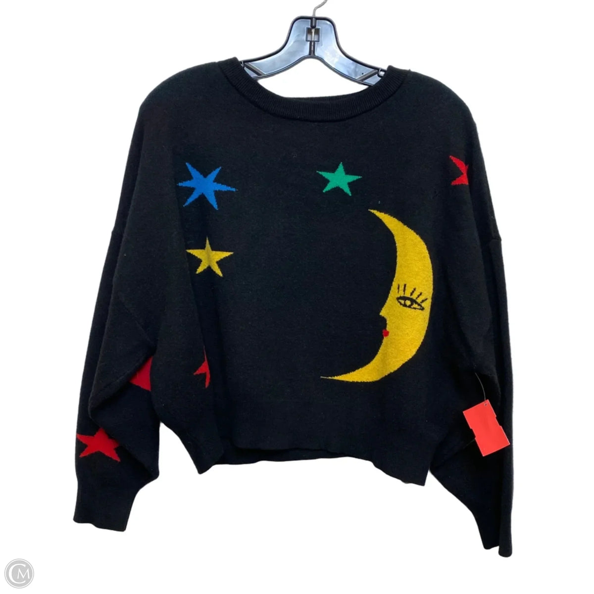 Sweater By Dressed in Lala In Black, Size: S