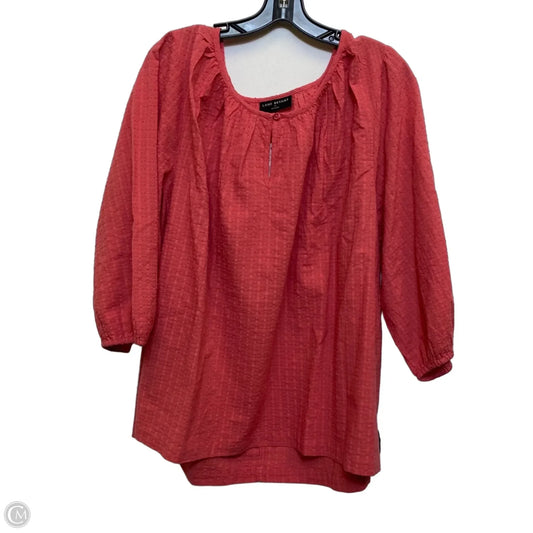 Top Long Sleeve By Lane Bryant In Pink, Size: 2x