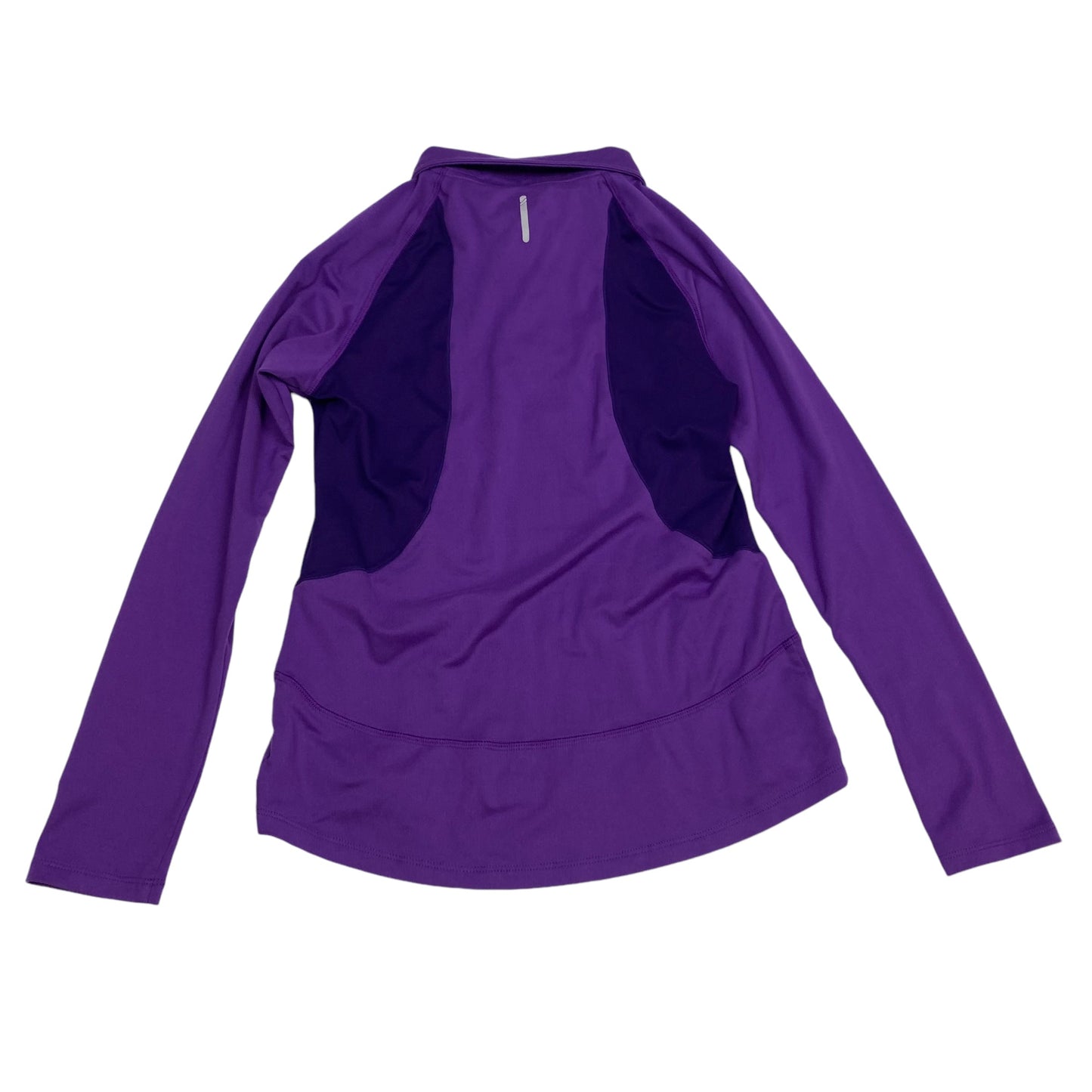 Athletic Top Long Sleeve Collar By Champion In Purple, Size: S