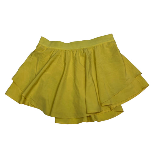 Athletic Skort By Clothes Mentor In Yellow, Size: 2x