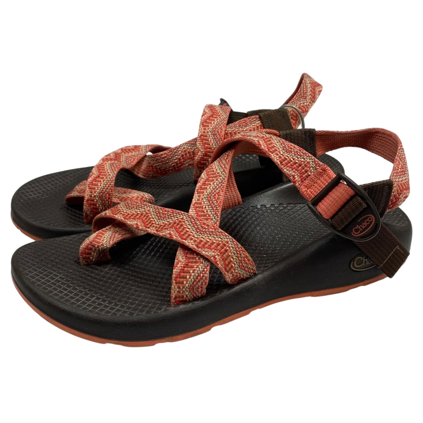 Orange Sandals Sport Chacos, Size 8