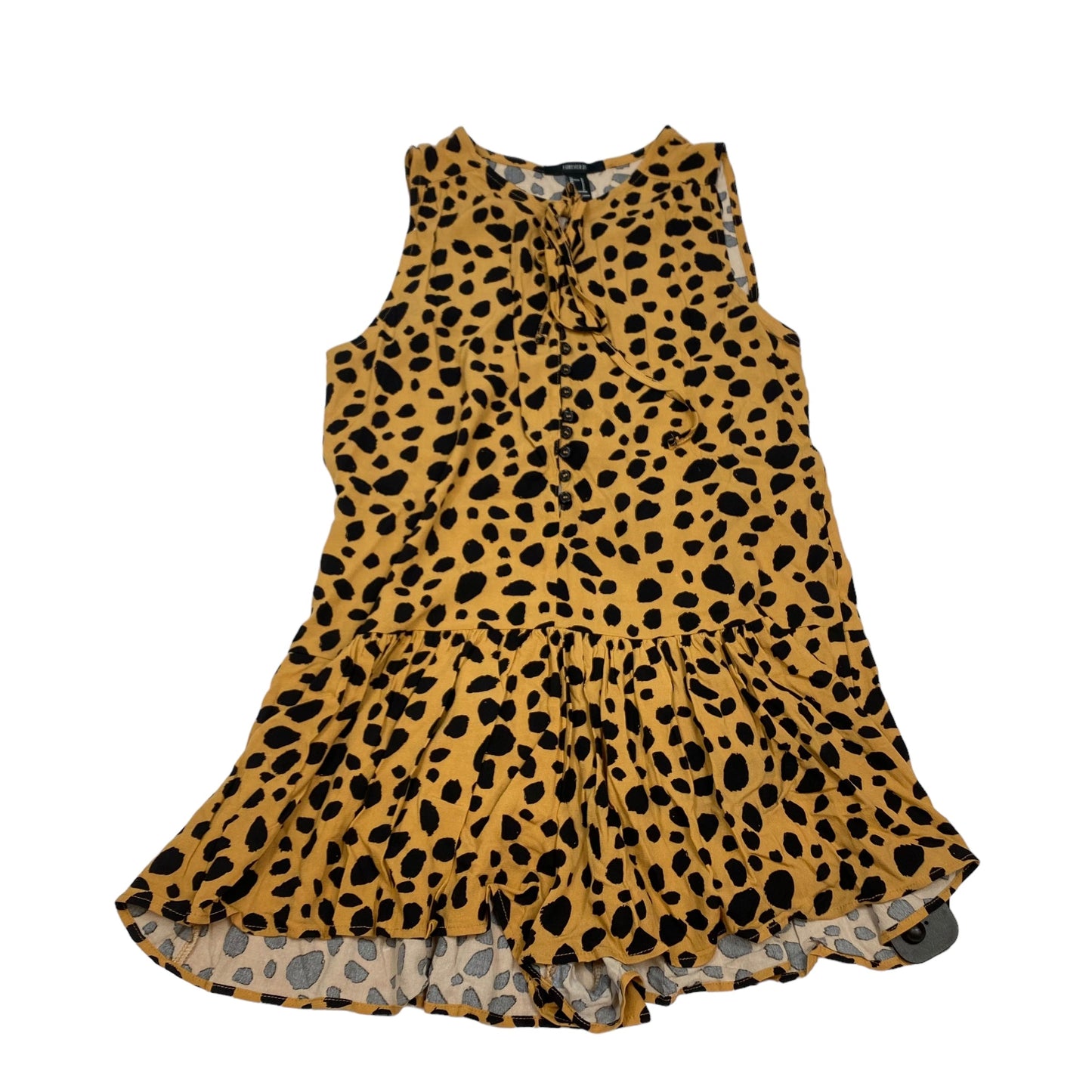 Animal Print Dress Casual Short Forever 21, Size S