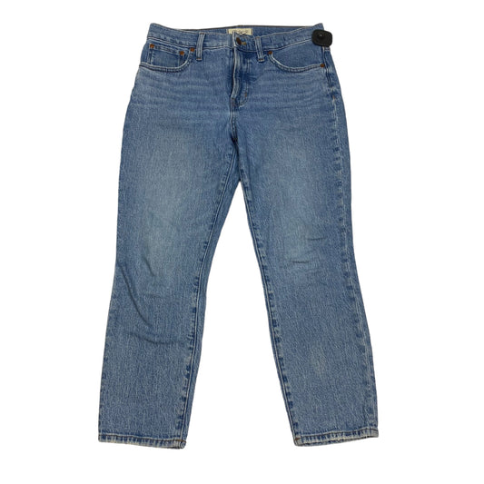 Blue Denim Jeans Straight Madewell, Size 8petite
