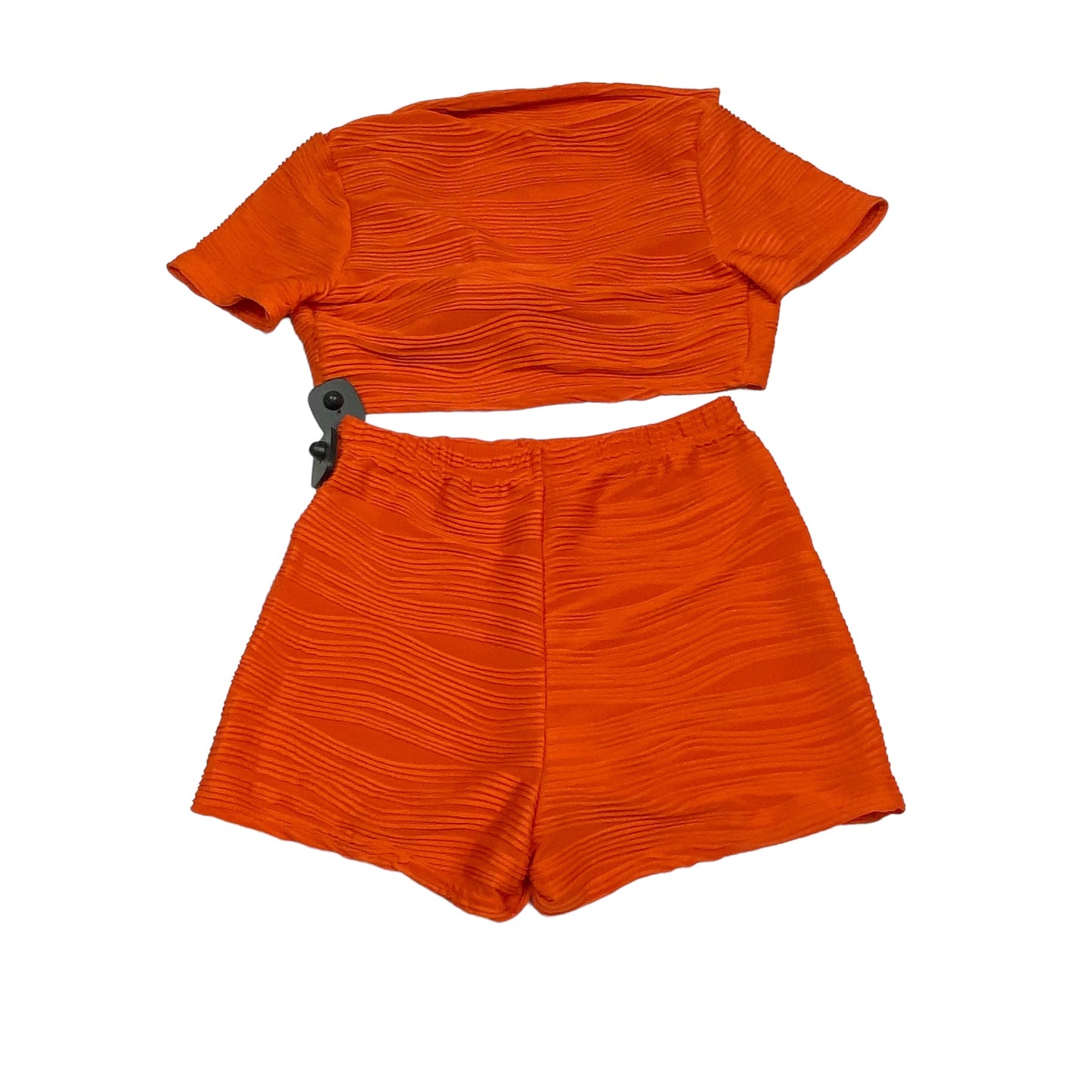 Orange Shorts Set Shein, Size S