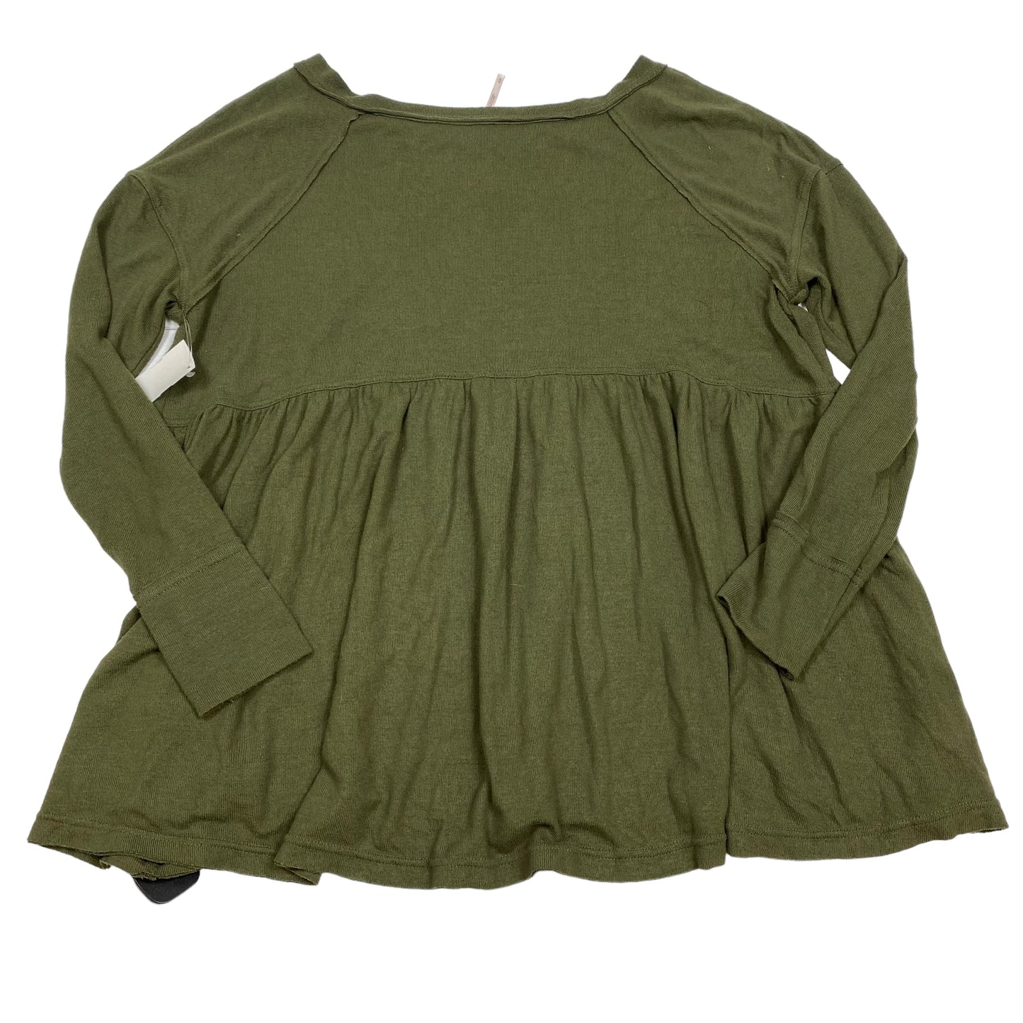 Green Top Long Sleeve Free People, Size M