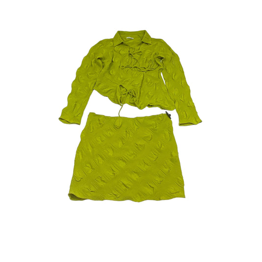 Green Skirt Set 2pc Fashion Nova, Size 1x