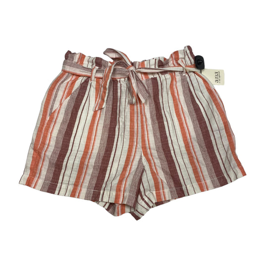Orange & White Shorts Ana, Size L