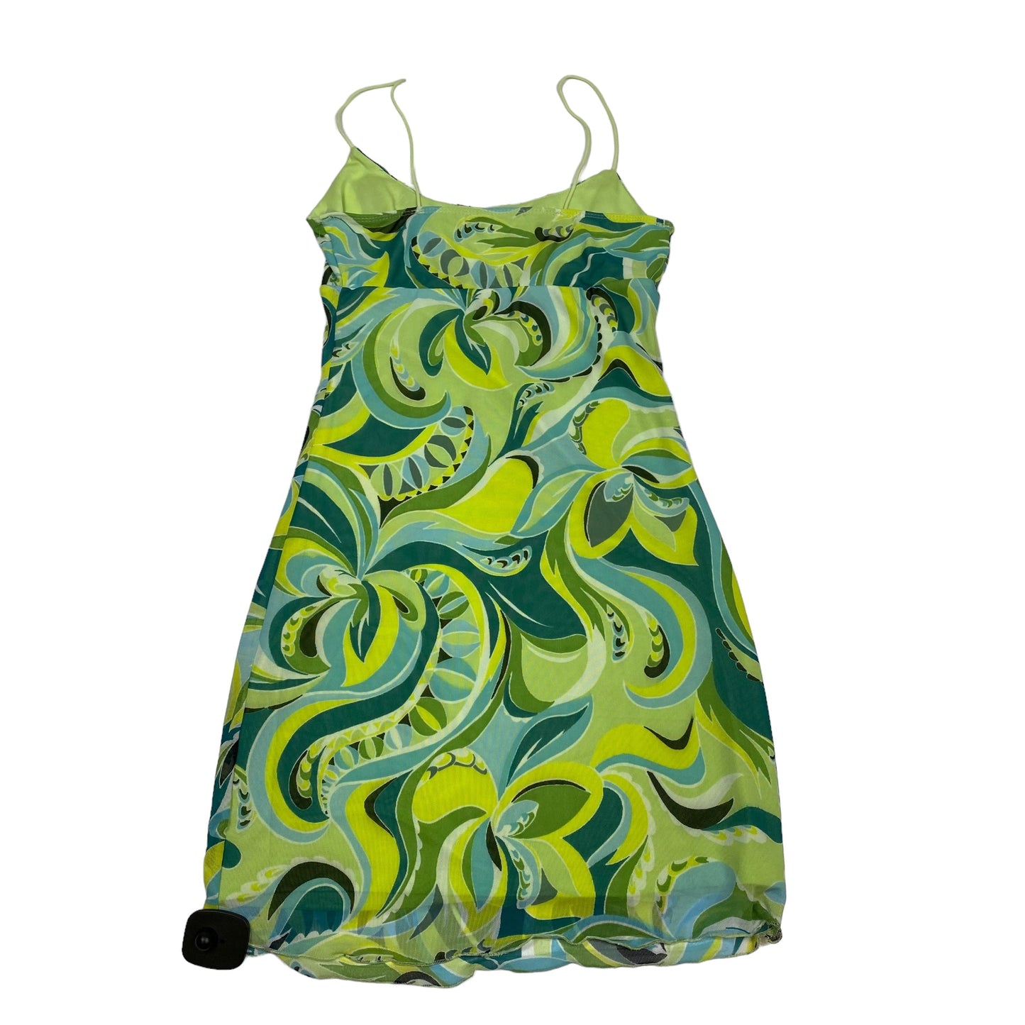 Green & Yellow Dress Casual Short No Comment, Size M