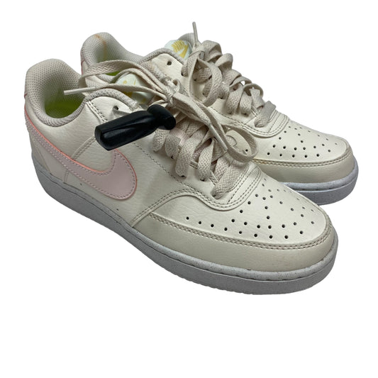 Cream Shoes Sneakers Nike, Size 8