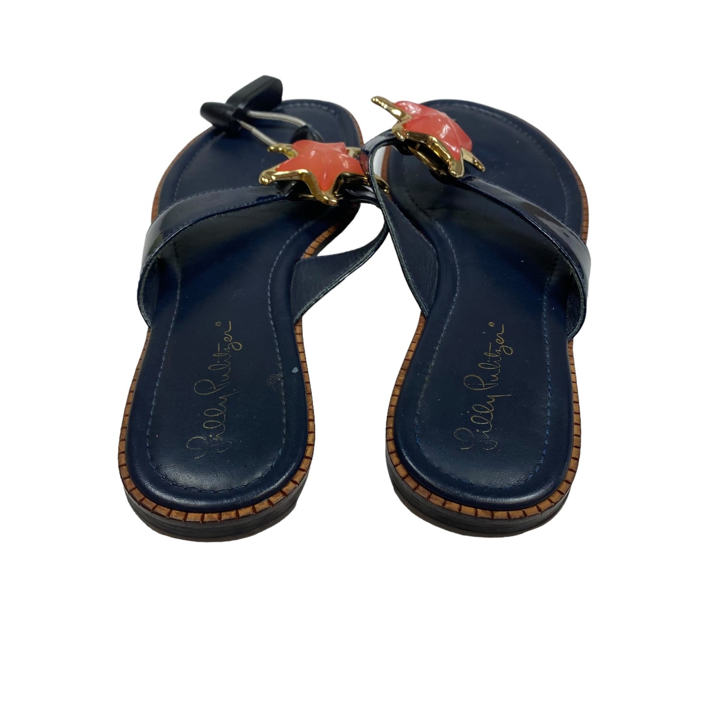 Blue Sandals Designer Lilly Pulitzer, Size 8