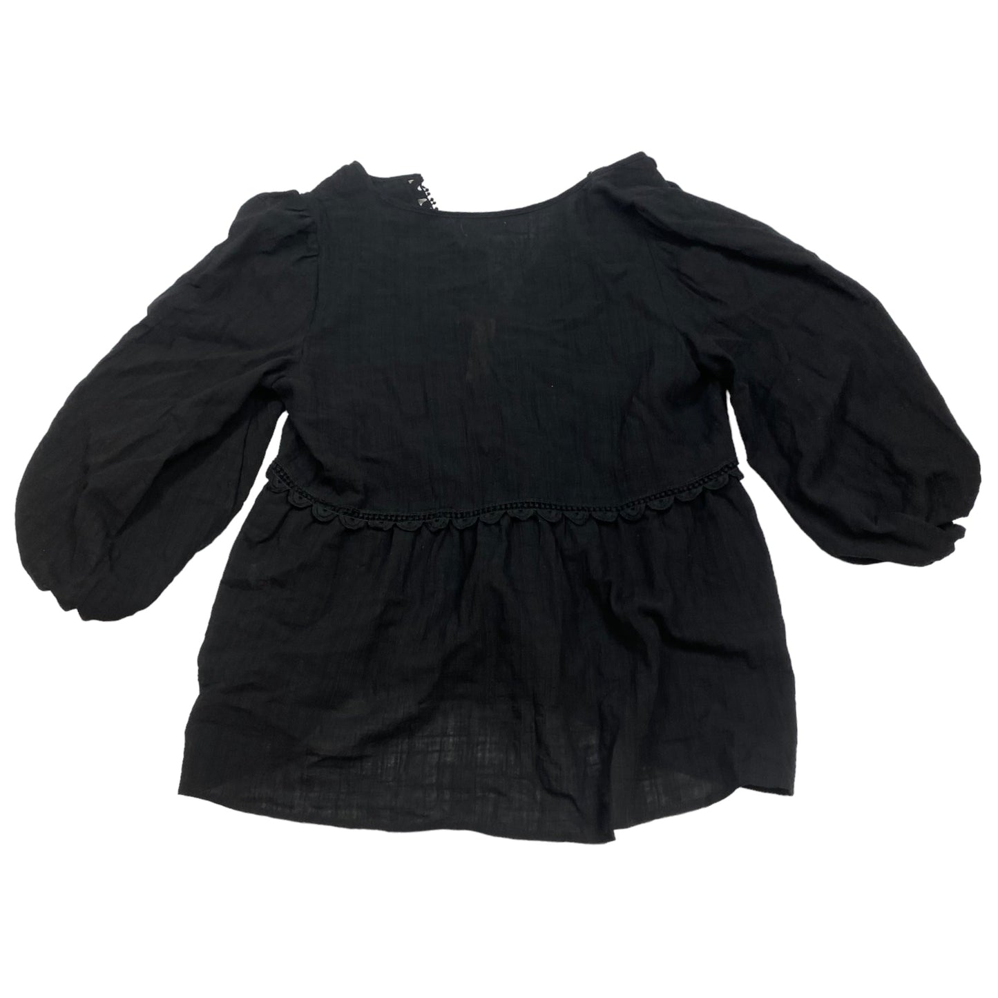 Black Top 3/4 Sleeve Max Studio, Size L