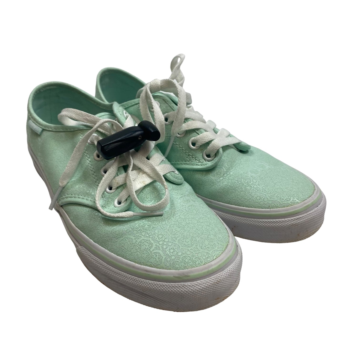 Green Shoes Sneakers Vans, Size 8.5