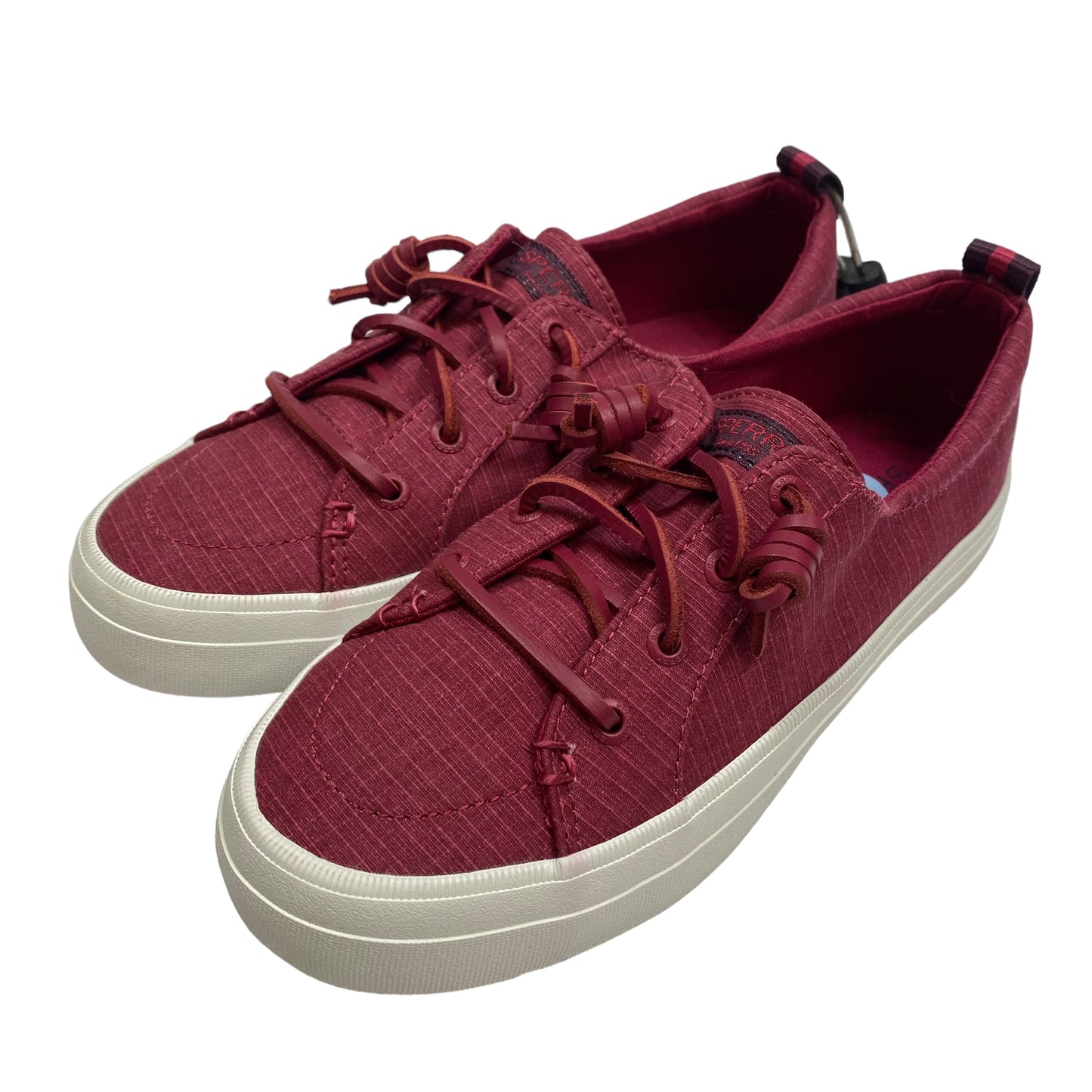 Red Shoes Sneakers Sperry, Size 6