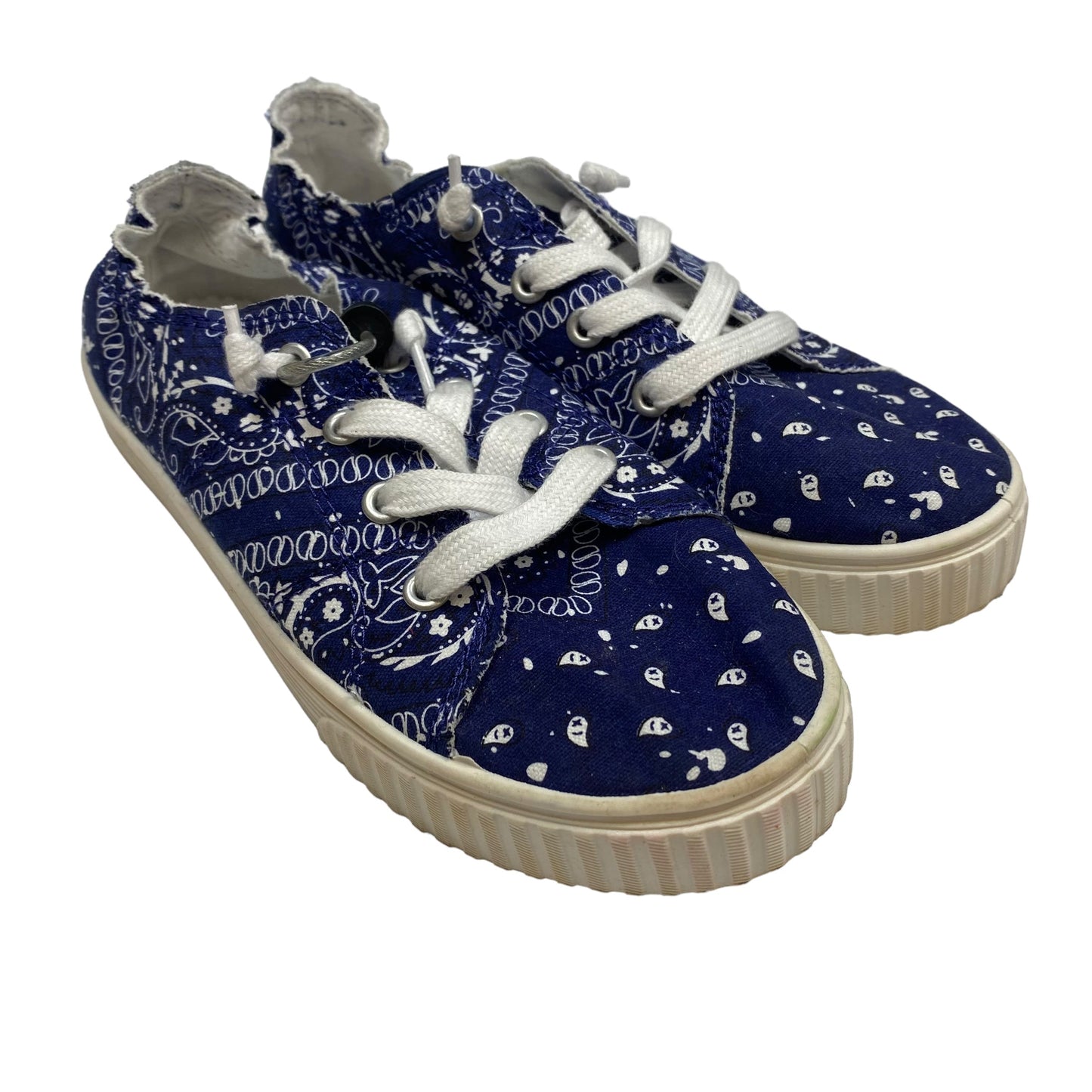 Blue Shoes Sneakers Madden Girl, Size 6