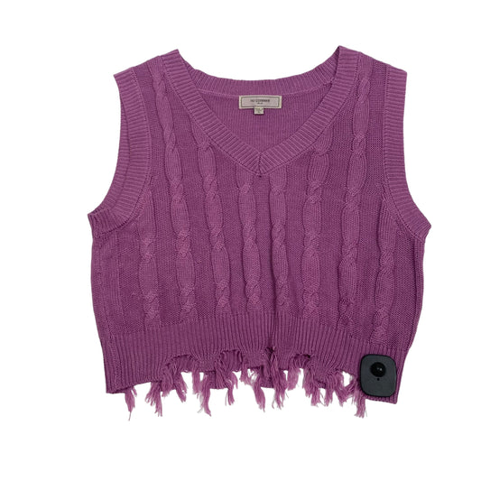 Purple Top Sleeveless No Comment, Size Xl