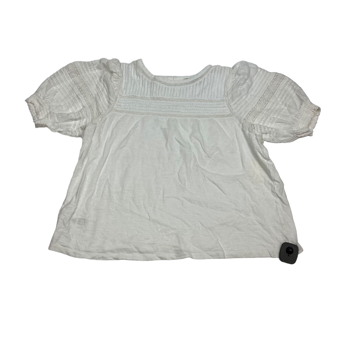 White Top Short Sleeve Loft, Size Xl