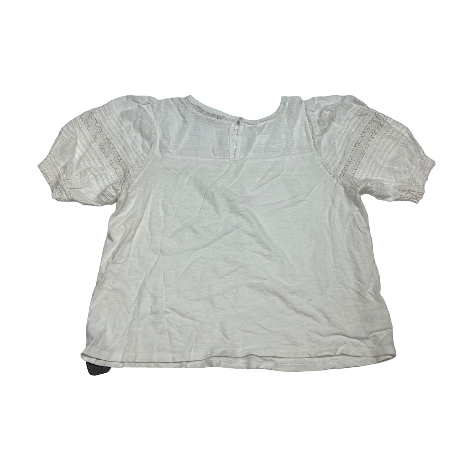 White Top Short Sleeve Loft, Size Xl