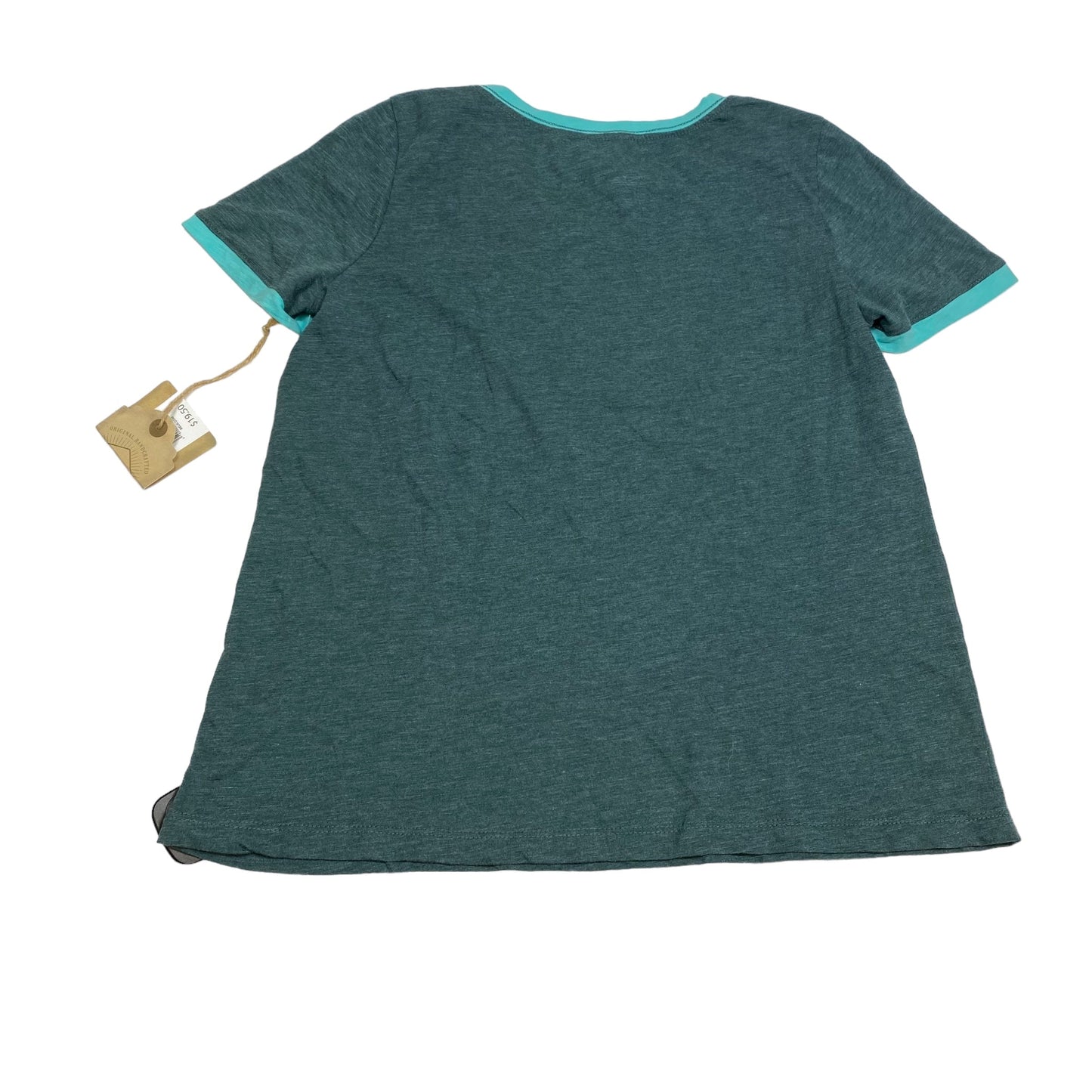 Green Top Short Sleeve Basic True Craft, Size S