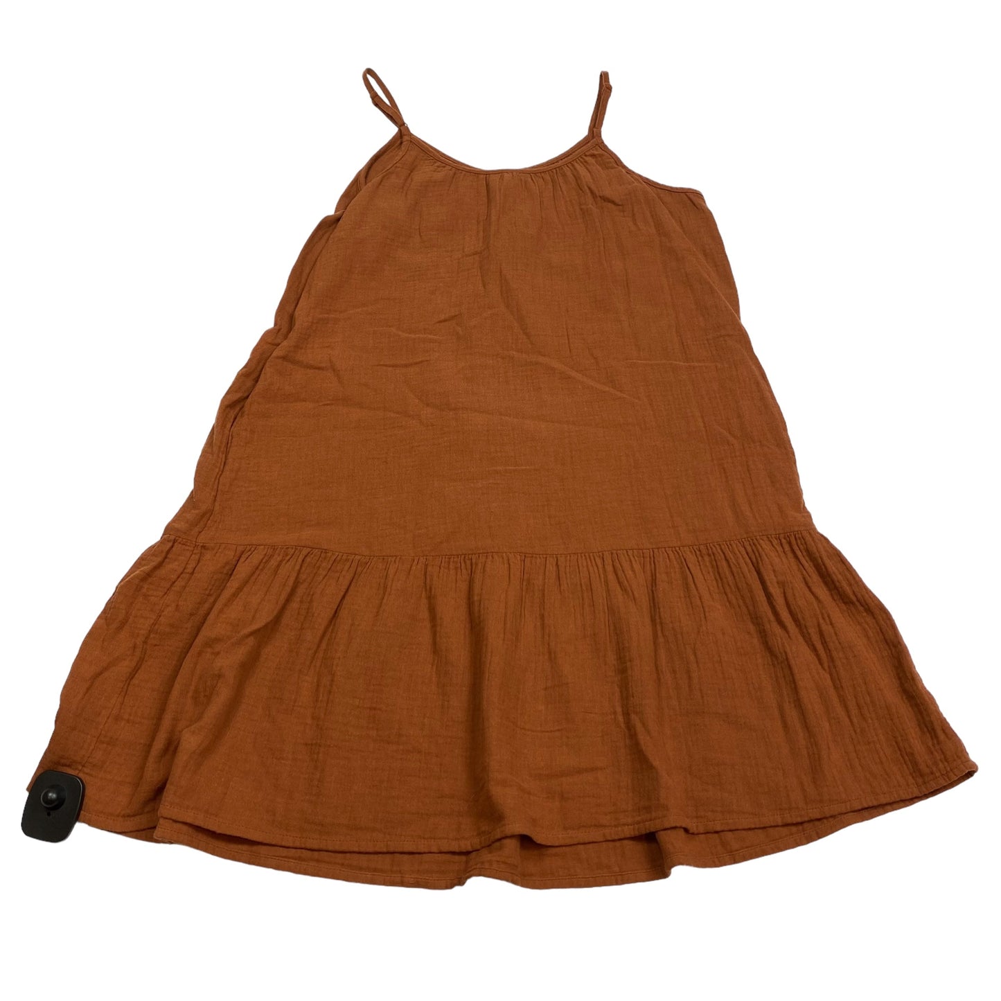 Brown Dress Casual Midi Universal Thread, Size S