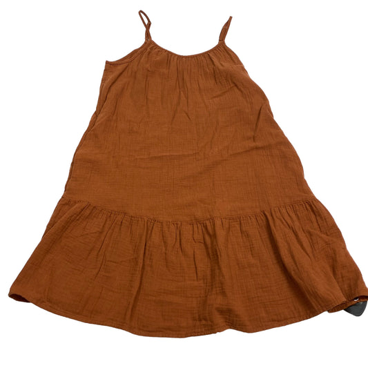 Brown Dress Casual Midi Universal Thread, Size S