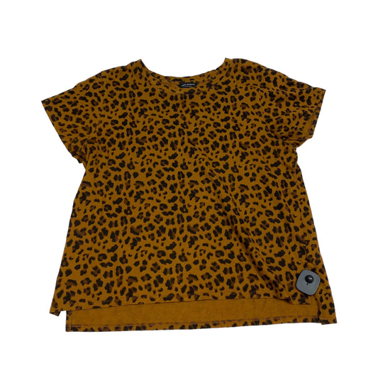 Animal Print Top Short Sleeve Lucky Brand, Size L