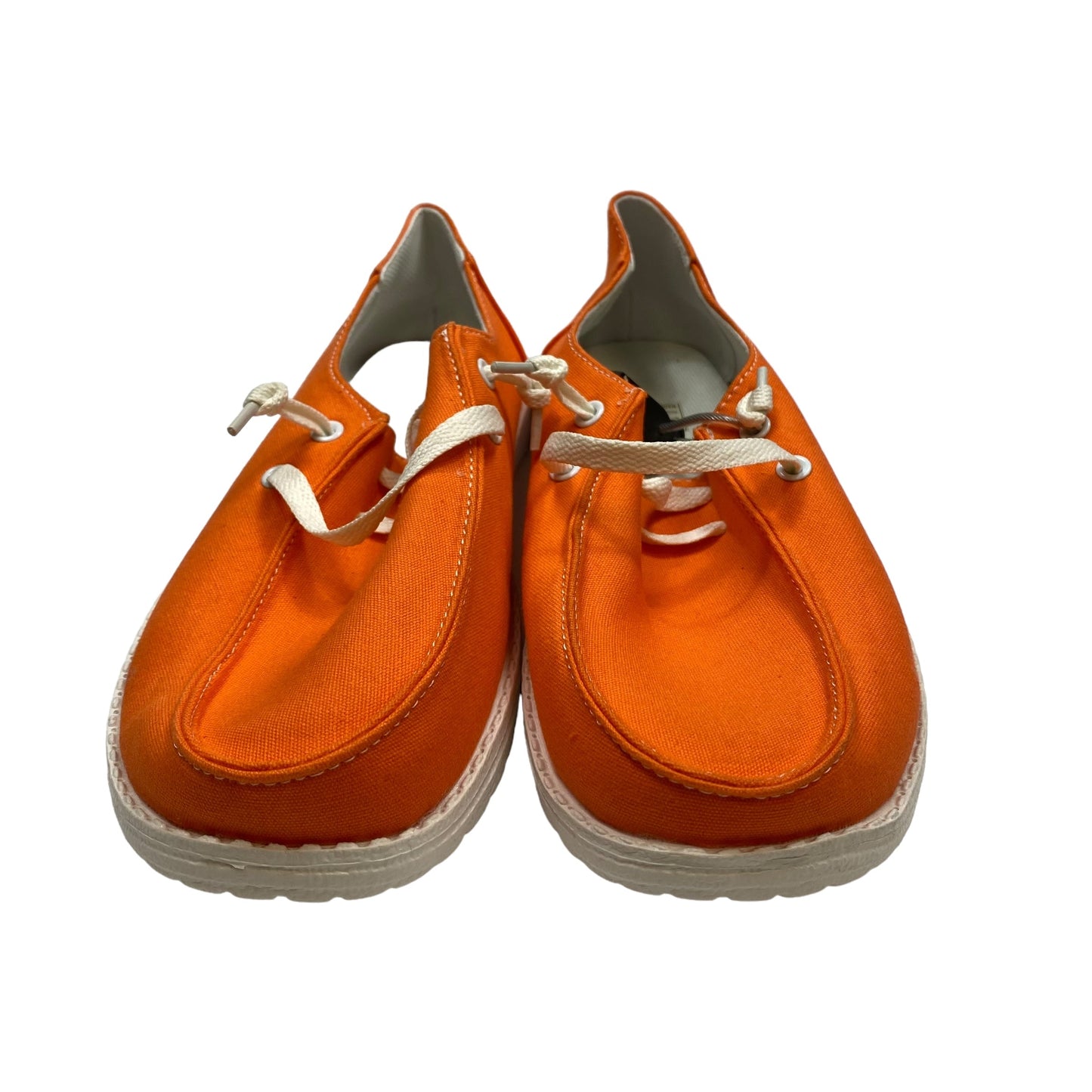 Orange Shoes Flats 1.state, Size 9