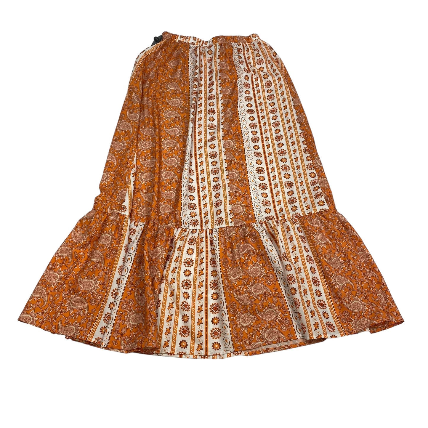 Orange Skirt Maxi Shein, Size M