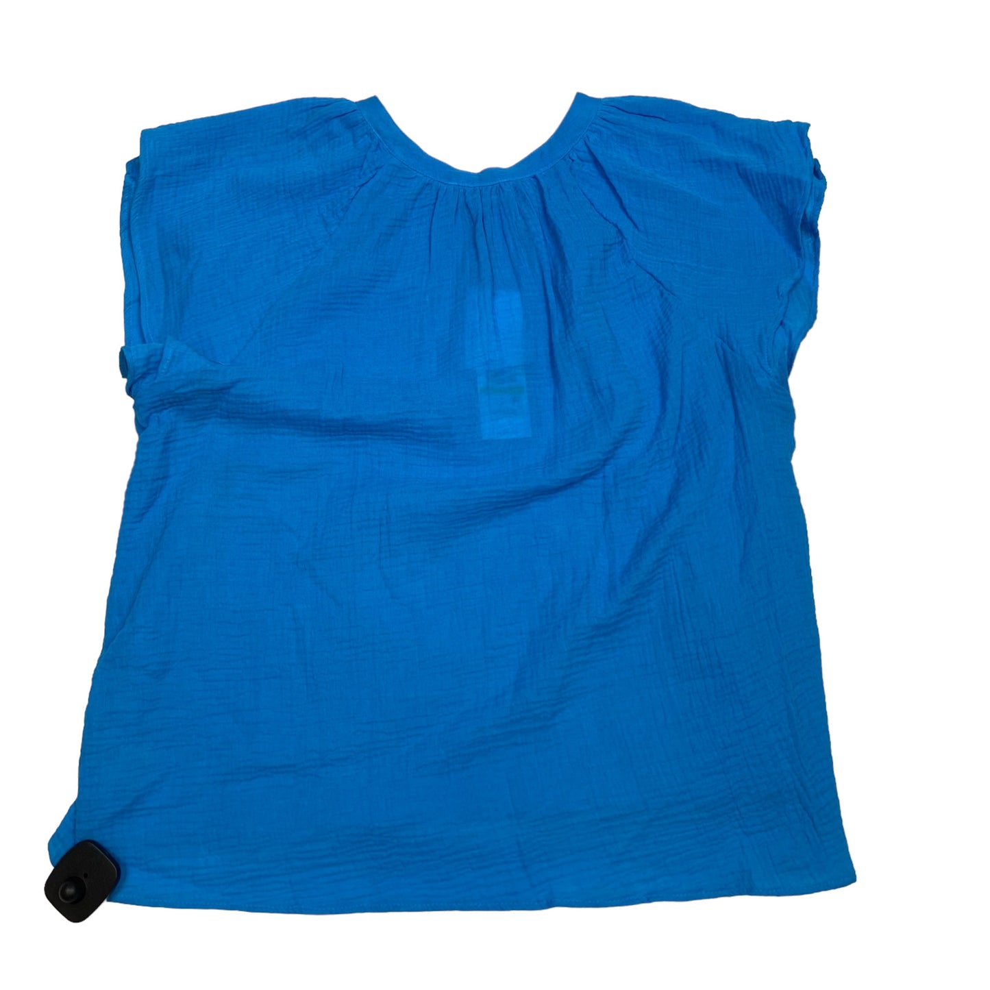 Top Short Sleeve By Calvin Klein In Blue, Size: M