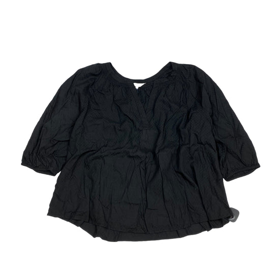 Top 3/4 Sleeve By Crown And Ivy In Black, Size: 4x